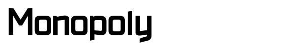 Monopoly font preview